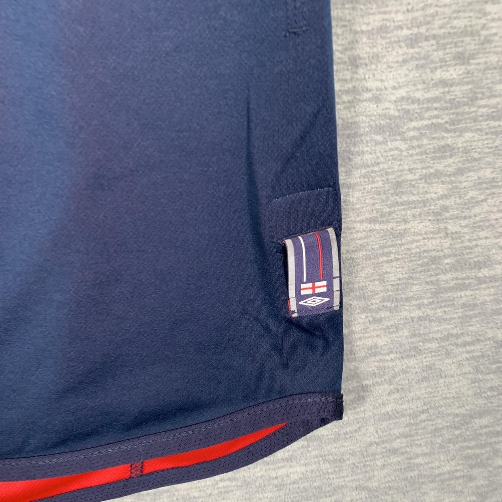Vintage England National Team Soccer Jersey Mens Large Navy Red Umbro Reversible - Picture 4 of 15